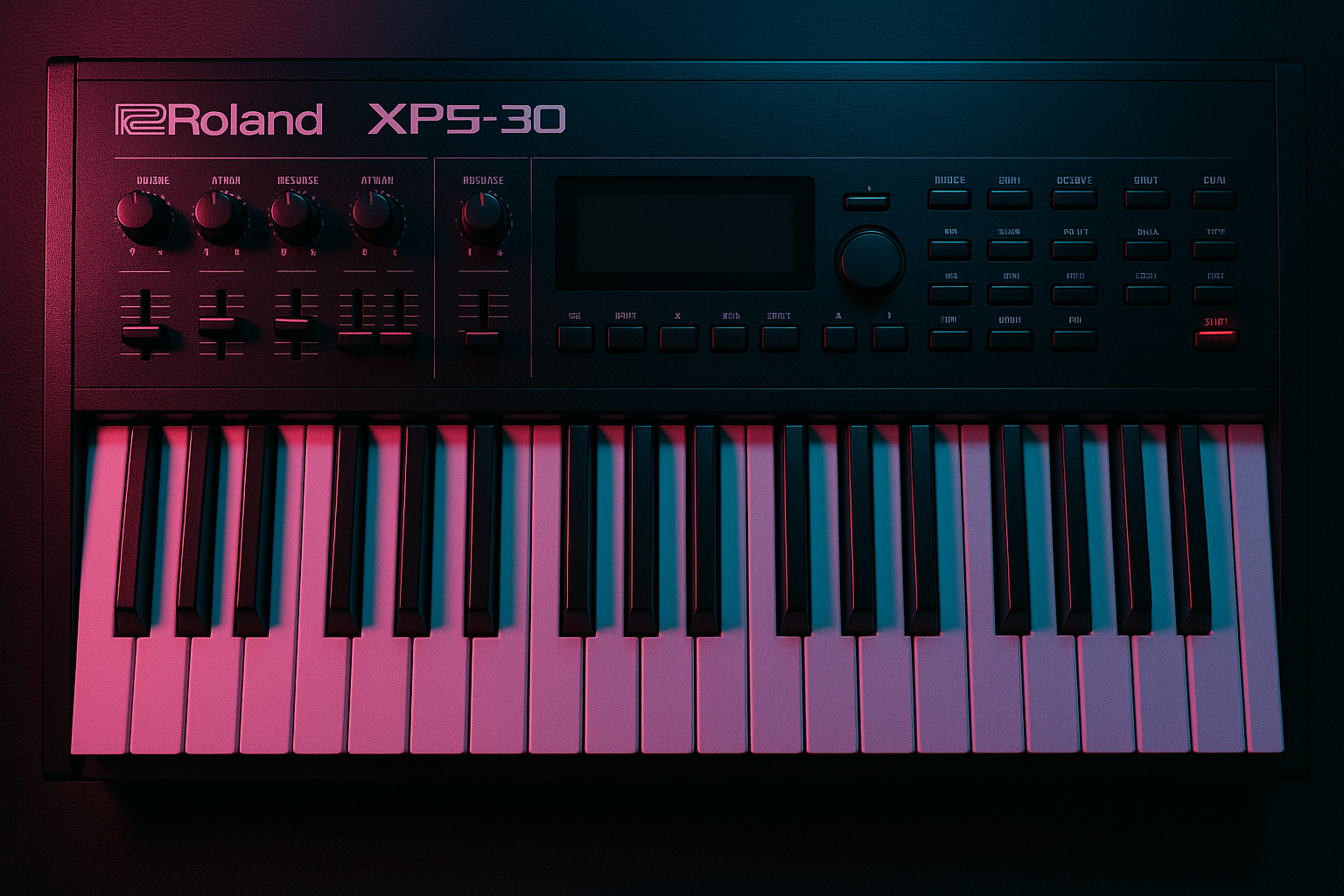Roland XPS 30 em um estúdio de música